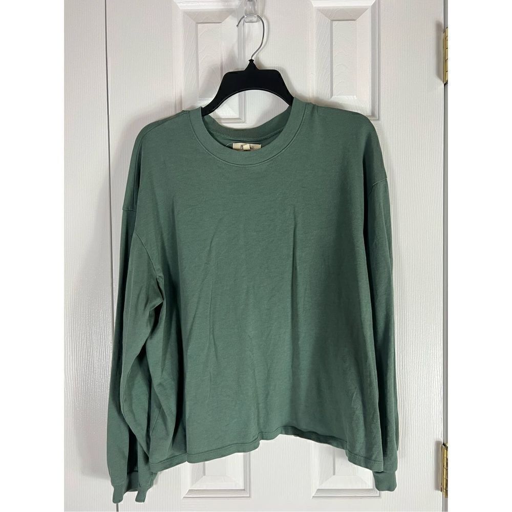Madewell Womens Green Blouse Size L